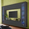 Modern TV-meubel aan de muur 2 vitrines Opmerking Frame Aanbieding