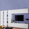 Wandmeubel wit zwevende TV-kast met 3 kasten Joy Trio Aanbieding