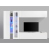 Witte wandmeubel woonkamer tv-kast vitrinekast Joy Duet Korting