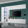 Witte wandmeubel woonkamer tv-kast vitrinekast Joy Duet Aanbieding