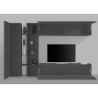 Moderne wandmeubel TV-kast vitrine hangkast Note Duet Kortingen