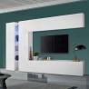 Moderne TV-wandmeubel wit met 2 kasten Joy Twin Aanbieding