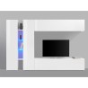 Moderne TV-wandmeubel wit met 2 kasten Joy Twin Korting