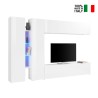 Moderne TV-wandmeubel wit met 2 kasten Joy Twin Verkoop