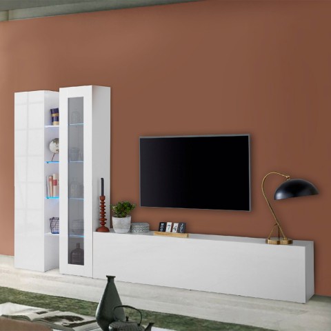 Modern wit TV-meubel wandmeubel Elco WH Aanbieding