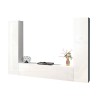 Moderne zwevende witte wandmeubel TV-kast 2 kasten Vibe WH Aanbod