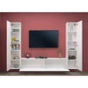Moderne zwevende witte wandmeubel TV-kast 2 kasten Vibe WH Kortingen