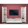 Moderne zwevende witte wandmeubel TV-kast 2 kasten Vibe WH Kortingen