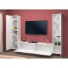 Moderne zwevende witte wandmeubel TV-kast 2 kasten Vibe WH Catalogus