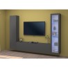 Moderne wandmeubelset met zwevend TV-meubel, vitrinekast en kast Peris RT Korting
