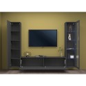 Moderne wandmeubelset met zwevend TV-meubel, vitrinekast en kast Peris RT Kortingen