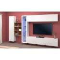 Hangend wit TV-meubel boekenkast wandmeubel Loane WH Korting