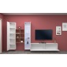Wandmeubel woonkamer TV-meubel wit vitrinekast hout Rold WH Catalogus