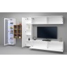 Wandmeubel TV-kast hangend wit boekenkast vitrine Femir WH Kortingen