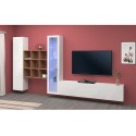Witte wandmeubel TV-kast vitrinekast boekenkast Ranil WH Catalogus