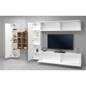 Wandmeubel zwevend TV-meubel wit boekenkast met 2 kasten Ferd WH Catalogus