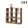 Moderne wandkast met 9 planken hout 90x90x25cm Roderik L Verkoop
