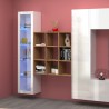 Moderne wandkast met 9 planken hout 90x90x25cm Roderik L Kortingen