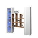 Wandmeubel wit voor woonkamer vitrinekast kast boekenkast Tilla WH Aanbod