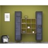 Wandmeubel woonkamer met 2 vitrinekasten moderne houten boekenkast Vila RT Kortingen
