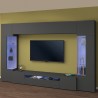 Moderne zwevende tv-meubel met 2 vitrinekasten Sultan RT Aanbieding