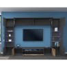 Modern zwart houten TV wandmeubel 2 wandkasten Sultan AP Catalogus