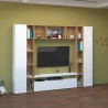 Witte houten wandmeubel tv-meubel kasten boekenkast Arkel WH Aanbieding
