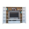 Witte houten wandmeubel tv-meubel kasten boekenkast Arkel WH Korting