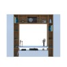 Arkel WH wit houten TV meubel boekenkast wandmeubel Kortingen