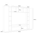 Arkel WH wit houten TV meubel boekenkast wandmeubel Catalogus