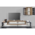 Moderne hangende tv-meubel zwart hout Stady AP Kortingen