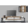 Moderne hangende tv-meubel zwart hout Stady AP Kortingen