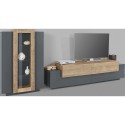 Modern zwart en houten tv-meubel Woud AP Kortingen