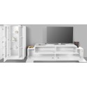 Woud WH Witte Woonkamerwandmeubel met TV-kast en Vitrine Kortingen