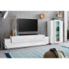 Woud WH Witte Woonkamerwandmeubel met TV-kast en Vitrine Korting