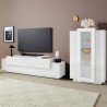 Woud WH Witte Woonkamerwandmeubel met TV-kast en Vitrine Aanbieding