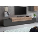 Modern design TV-meubel 240cm grijs en hout Corona Low Hound Kortingen
