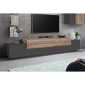 Moderne TV-meubel 240cm grijs en hout Corona Low Hound Kortingen