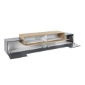 Moderne TV-meubel 240cm grijs en hout Corona Low Hound Korting