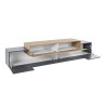 Moderne TV-meubel 240cm grijs en hout Corona Low Hound Korting
