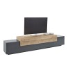 Modern design TV-meubel 240cm grijs en hout Corona Low Hound Aanbod