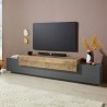 Moderne TV-meubel 240cm grijs en hout Corona Low Hound Aanbieding