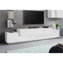 Modern design TV meubel 240cm wit 4 vakken en 3 deuren Corona Low Bial Kortingen