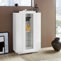 Witte moderne design vitrinekast woonkamer hoog 80x120cm Corona Lacq Catalogus