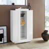 Witte moderne design vitrinekast woonkamer hoog 80x120cm Corona Lacq Catalogus