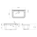 Buiten wasmeubel 55x34cm 2 deuren Pancrazio 5001PKC Negrari Kortingen