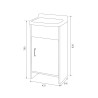 Compacte buitenwasbak 42,5x34,5 cm 5002PKC Rocco Negrari Aanbod