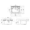 Compacte buitenwasbak 42,5x34,5 cm 5002PKC Rocco Negrari Korting