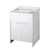 Mobiele wasbak voor bijkeuken met plank 2 deuren 60x50cm 9002K Negrari Aanbieding