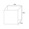 Mobiele wasbak voor bijkeuken met plank 2 deuren 60x50cm 9002K Negrari Kortingen